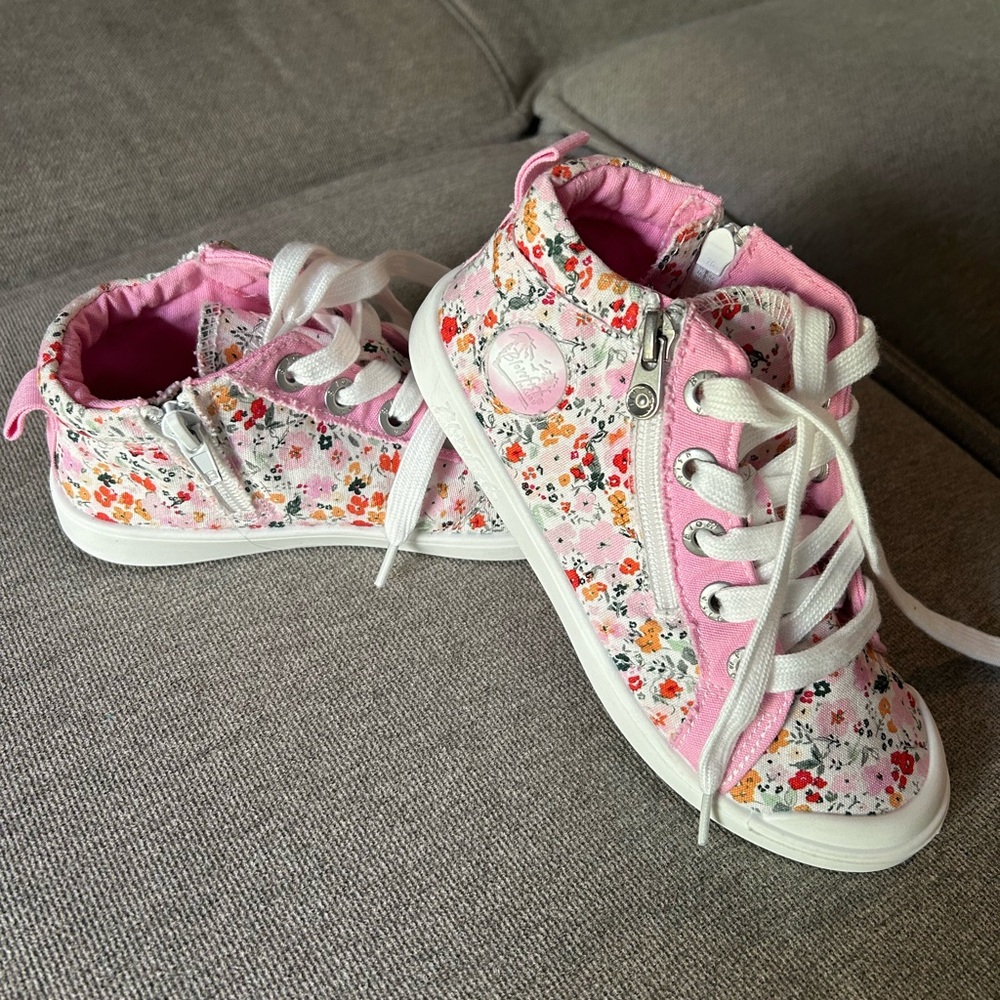 Blowfish Pink and White Floral Sneakers